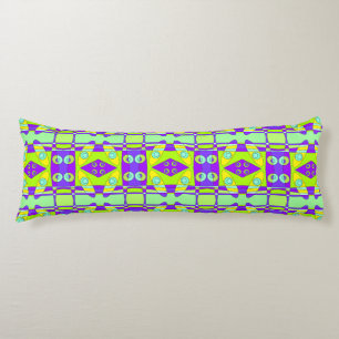 Bohemian Chintz 74 Yellow Green Purple Body Cushion