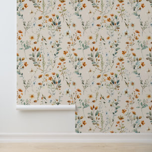 Bohemian colour wildflower  wallpaper