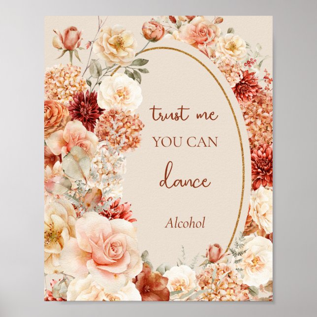 Bohemian colourful fall Trust me you can dance Poster (Front)