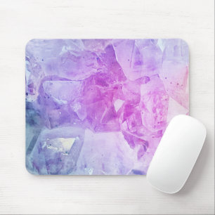 Bohemian Colourful Purple Pink Crystal Stone Mouse Pad