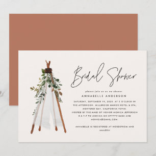 Bohemian contemporary teepee botanical summery