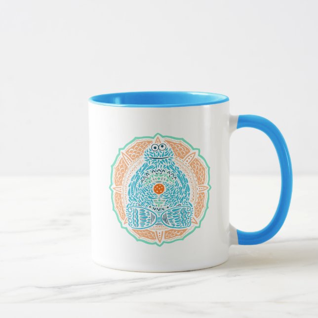 Bohemian Cookie Monster Mug (Right)