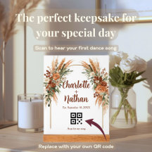 Bohemian Custom Wedding Song QR Code