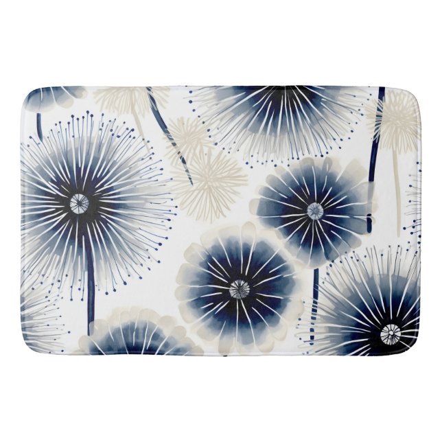 Bohemian Dandelions Bath Mat (Front)