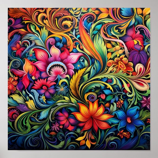 Bohemian decor tapestry print (Front)