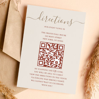 Bohemian Directions Digital Maps With QR Code Enclosure Card