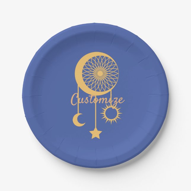 Bohemian Dream Catcher Thunder_Cove  Paper Plate (Front)