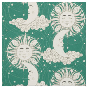 bohemian dreams green fabric