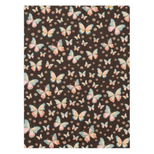 Bohemian dreams of butterflies and flowers on. tablecloth