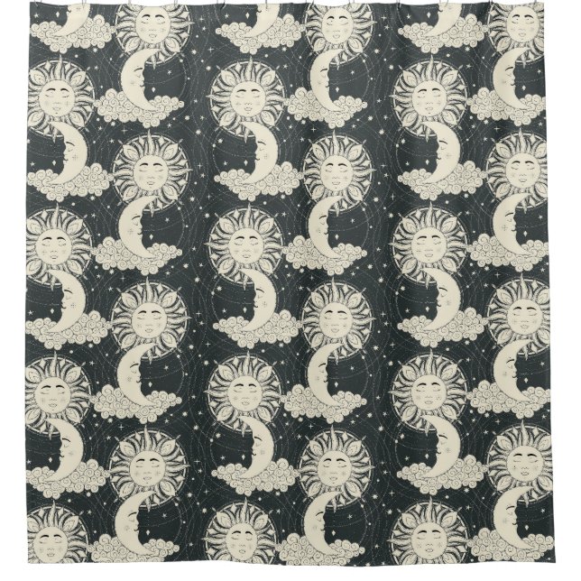 `bohemian dreams soot shower curtain (Front)