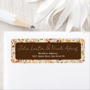 Bohemian Dried Rustic Floral Autumn Falls Wedding