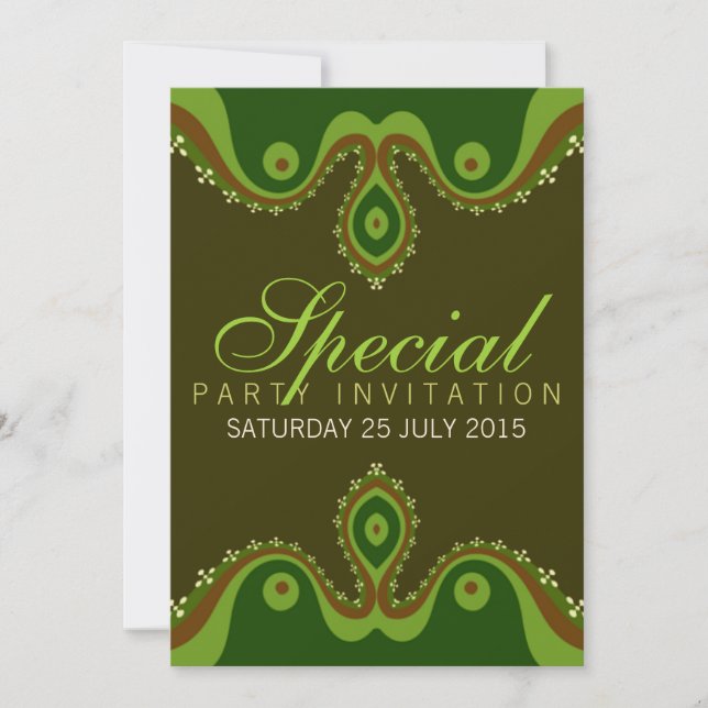 Bohemian Earth Goddess Special Invitations (Front)