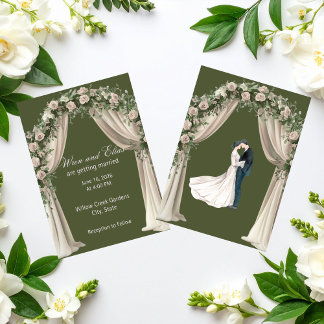 Bohemian Elegance Wedding Collection  Invitation