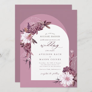 Bohemian English Lavender Fall Floral Arch Photo