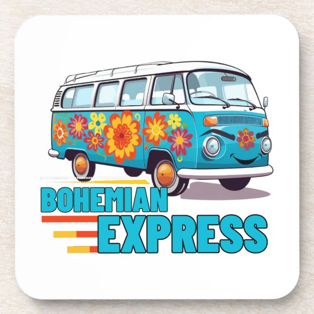 Bohemian Express.w-min Coaster (Front)