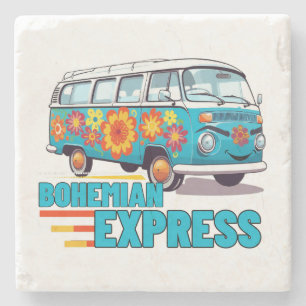 Bohemian Express.w-min Stone Coaster