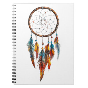 Bohemian Feather Dreamcatcher Notebook