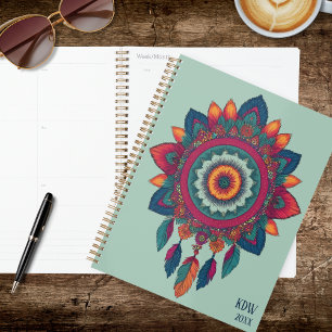 Bohemian Feathers Planner