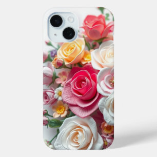 Bohemian Floral Art Best Gift For Girl and Women iPhone 15 Case