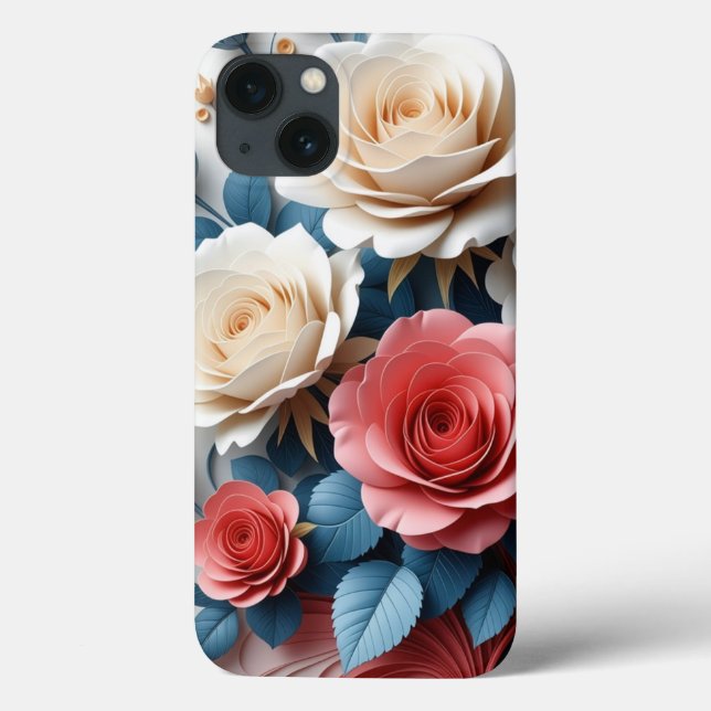 Bohemian Floral Art Perfect Gift for Girl Case-Mate iPhone Case (Back)