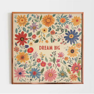 Bohemian Floral Custom Art Print