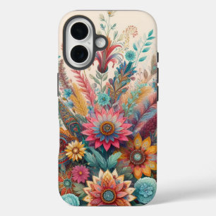Bohemian Floral Dream iPhone 16 Case