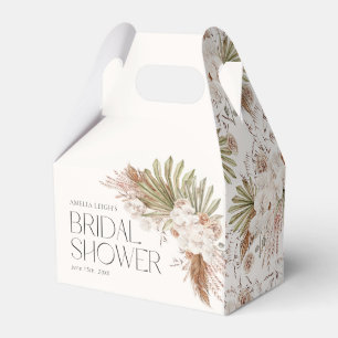 Bohemian Floral & Feathers Shower Favour Box