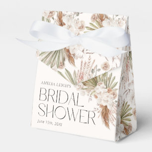 Bohemian Floral & Feathers Shower Favour Box