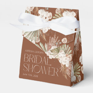 Bohemian Floral & Feathers Shower Favour Box