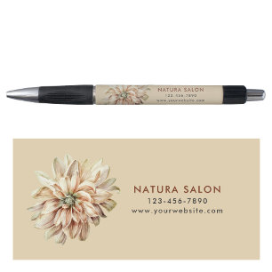 Bohemian Floral Salon Business Promotional Beige