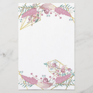 Bohemian Floral Stationery