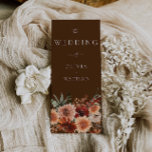 Bohemian Floral Wedding Ceremony Program<br><div class="desc">Bohemian Floral Wedding Ceremony Program
See matching collection in our store.</div>