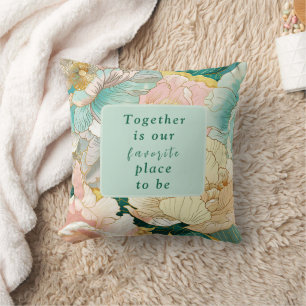 Bohemian Floral Wedding Cushion