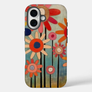 Bohemian Flowers Colourful iPhone 16 Case