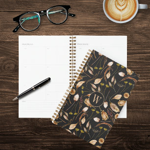 Bohemian Foliage Monogram Planner