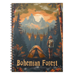 Bohemian Forest Camping Notebook