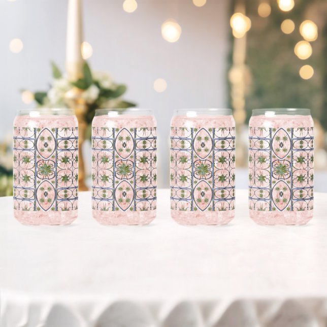 Bohemian Garden Gate Daisies  Can Glass (Insitu (Wedding))