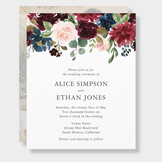 Bohemian Garden QR Code Photo Wedding Flyer (Creator Uploaded)