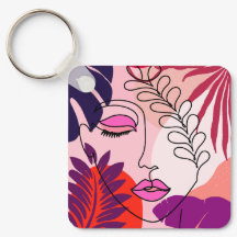 Bohemian Girl Line Art Pink Aesthetic 