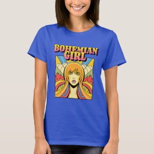 BOHEMIAN GIRL T-SHIRT LADIES VINTAGE TEES