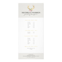 Bohemian Gold Antlers with Flowers II