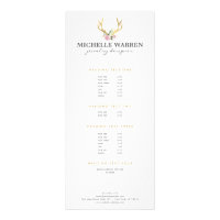 Bohemian Gold Antlers with Flowers
