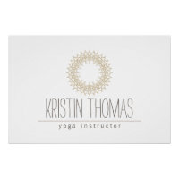 Bohemian Gold Sun Mandala Yoga Logo Download