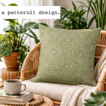 Bohemian green pattern