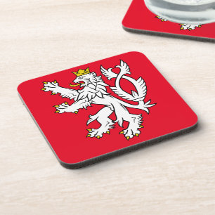 Bohemian heraldic lion coaster