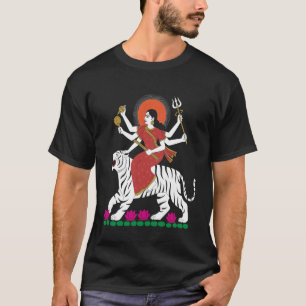 Bohemian Hinduism Durga Puja Hindu God Boho Style  T-Shirt