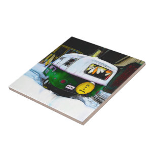 Bohemian Hippie Life Is A Journey Travel Trailer Tile