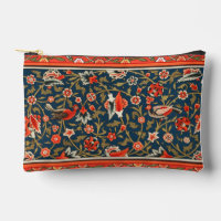 Bohemian Indo-Persian Floral Pattern Vintage Red