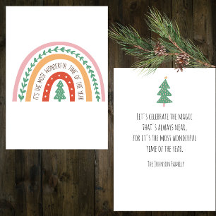 Bohemian It's the Most Wonderful Time Holiday Card