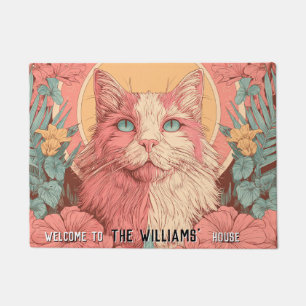 Bohemian Kittens Cat Mum Dad Out Door Carpet Doormat